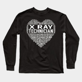 X Ray Technician Heart Long Sleeve T-Shirt